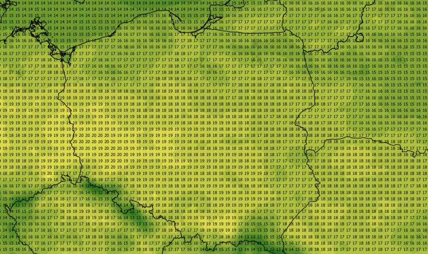 Temperatura maksymalna 27.10 (ECMWF)