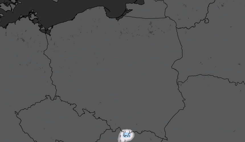 Grubość pokrywy śnieżnej 27.10 (GFS)