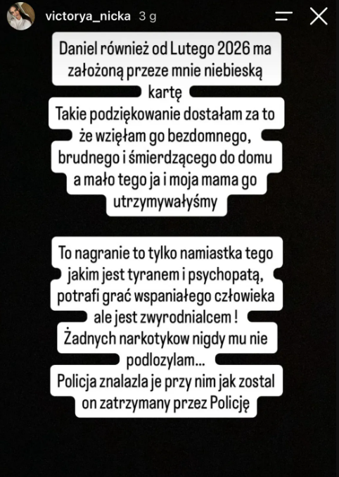 Tajemnicza Victoria odpowiada na oskarżenia Daniela Martyniuka