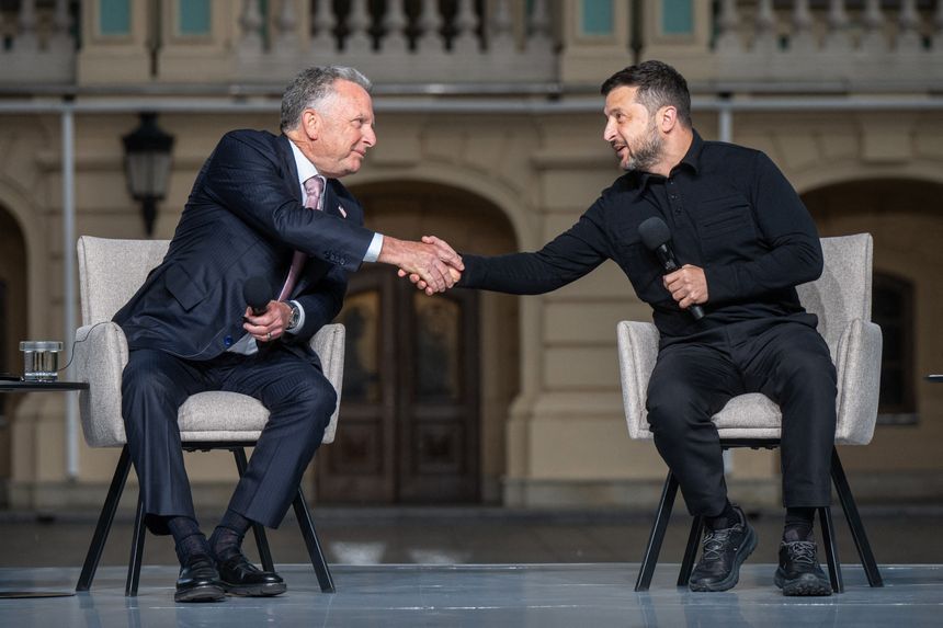 Steve Witkoff i Wołodymyr Zełenski w Kijowie, wrzesień 2026