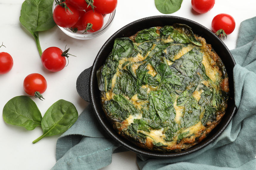 Omlet ze szpinakiem