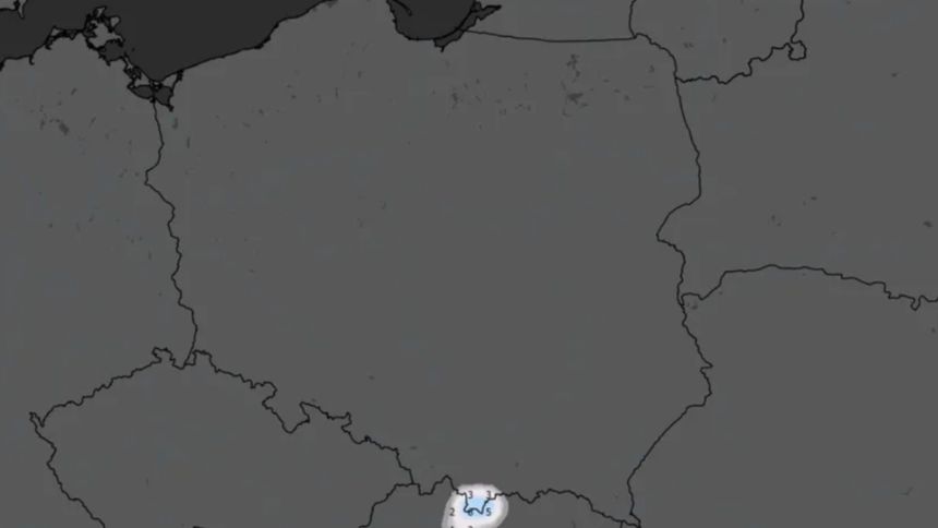 Prognozowana pokrywa śnieżna w Polsce