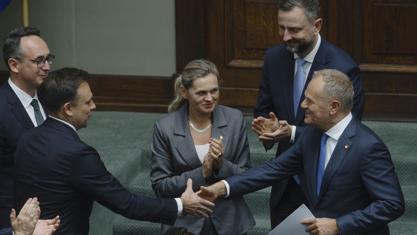 Andrzej Domański i Donald Tusk