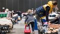 Punkt recepcyjny Global Expo w Warszawie dla uchodźców z Ukrainy, Warszawa 19.04.2022 r.