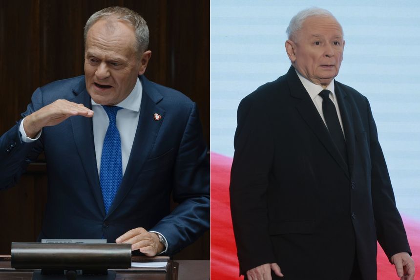 Donald Tusk i Jarosław Kaczyński