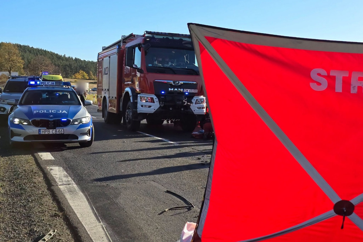 Horror na DK8, nie żyje jedna osoba. „Pozostali trafili do szpitala"