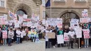 Protest pod ratuszem w Olsztynie