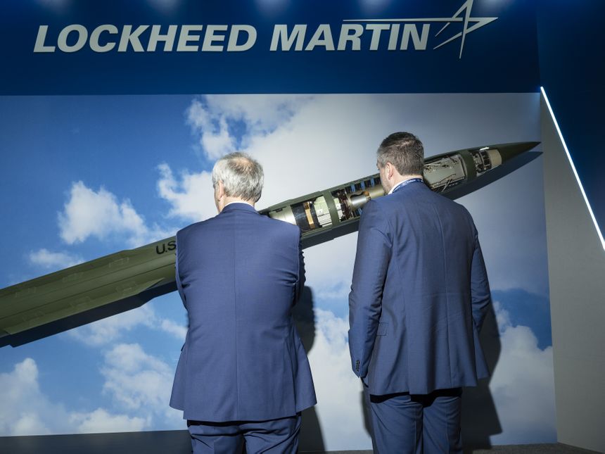 Rakieta Lockheed Martin PAC-3 na targach zbrojeniowych w Brukseli