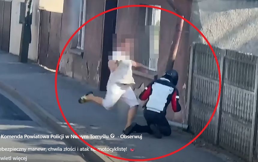 atak na drodze