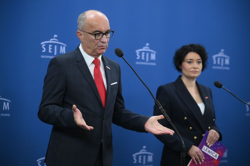 Konferencja prasowa Lewicy