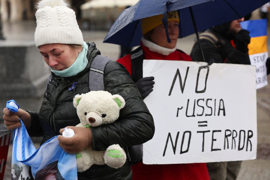 protesty przed wojną
